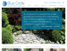 Tablet Screenshot of bluecirclecontracting.com